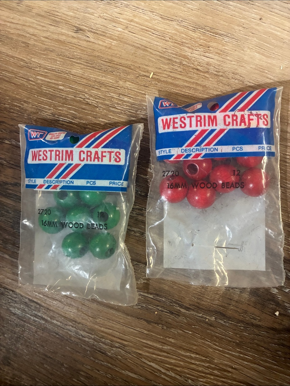 Westrim crafts wooden beads 2 packs